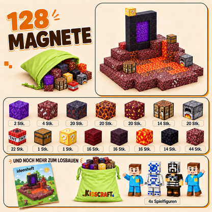 KidsCraft® Patentierte Minecraft Magnetbausteine