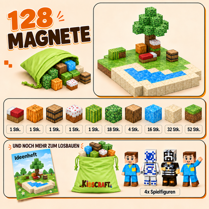KidsCraft® Patentierte Minecraft Magnetbausteine