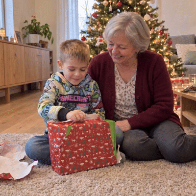 Zwei Kinder bauen ihre eigene KidsCraft Spielwelt